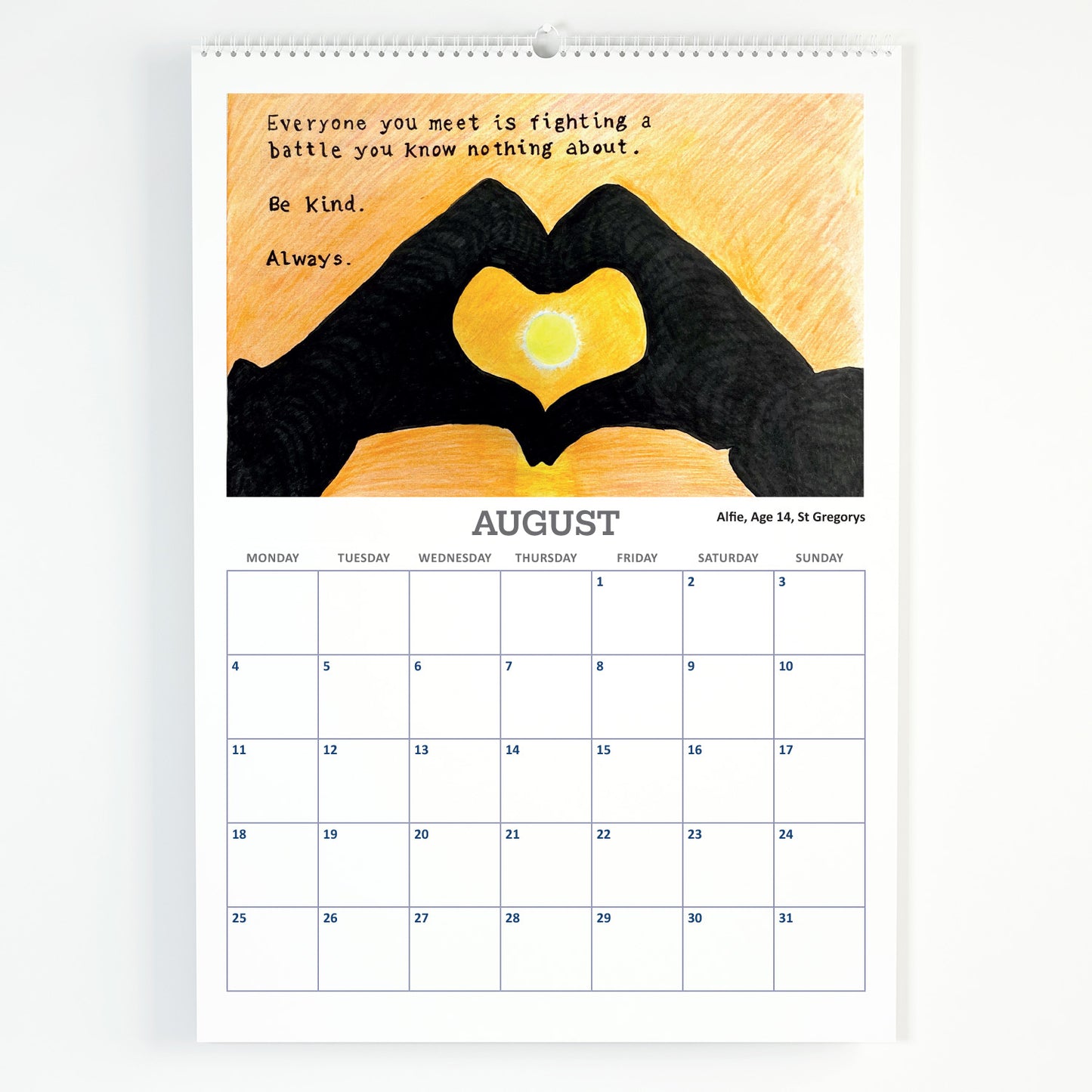 2025 A4 Calendar