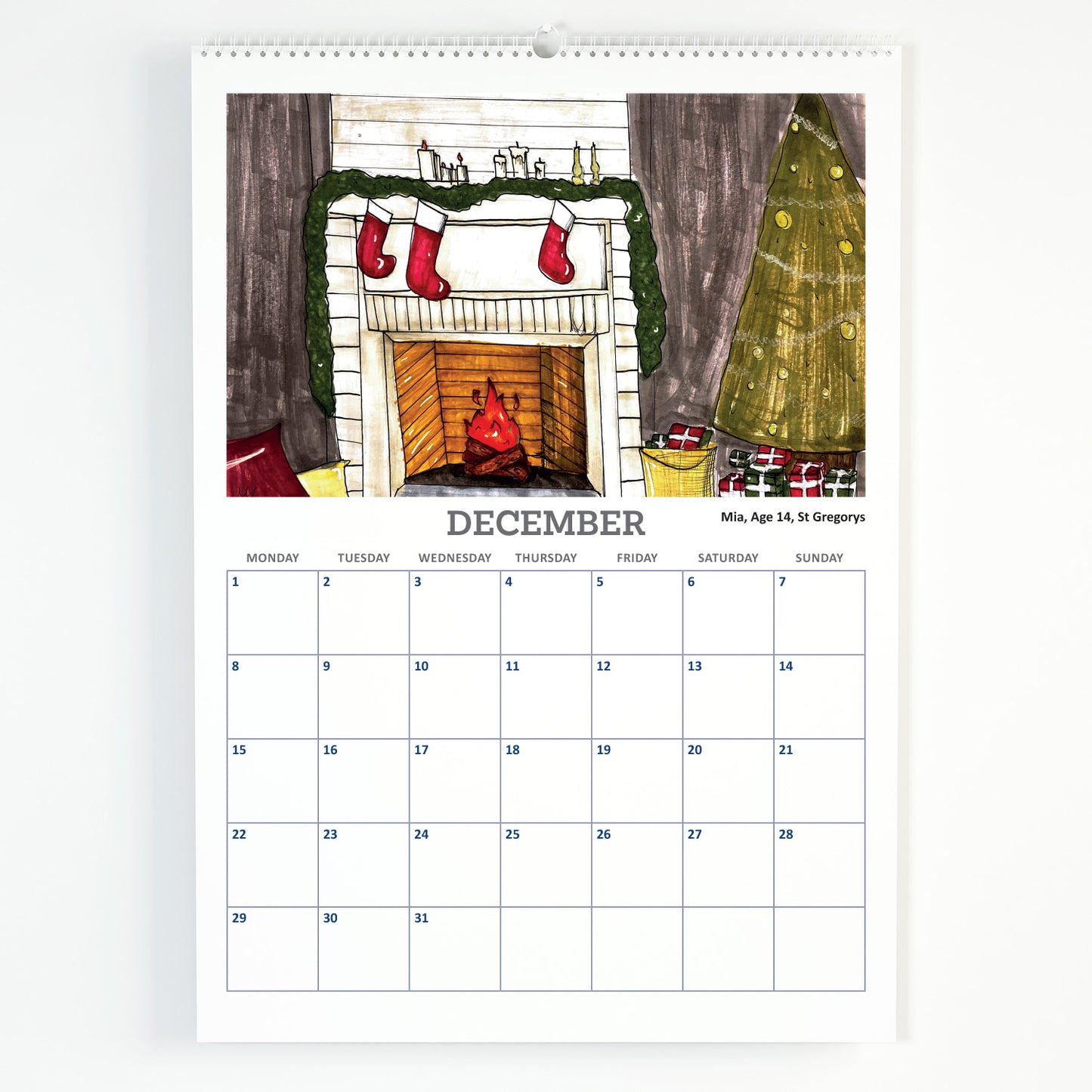 2025 A4 Calendar
