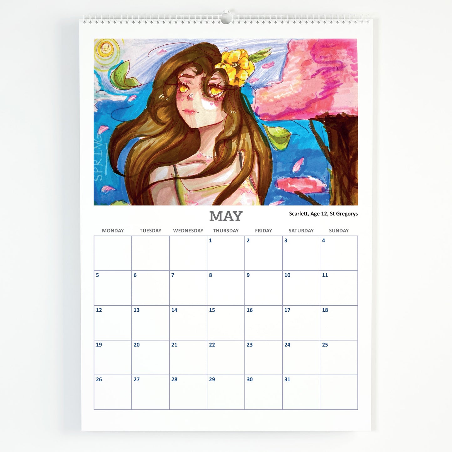 2025 A4 Calendar