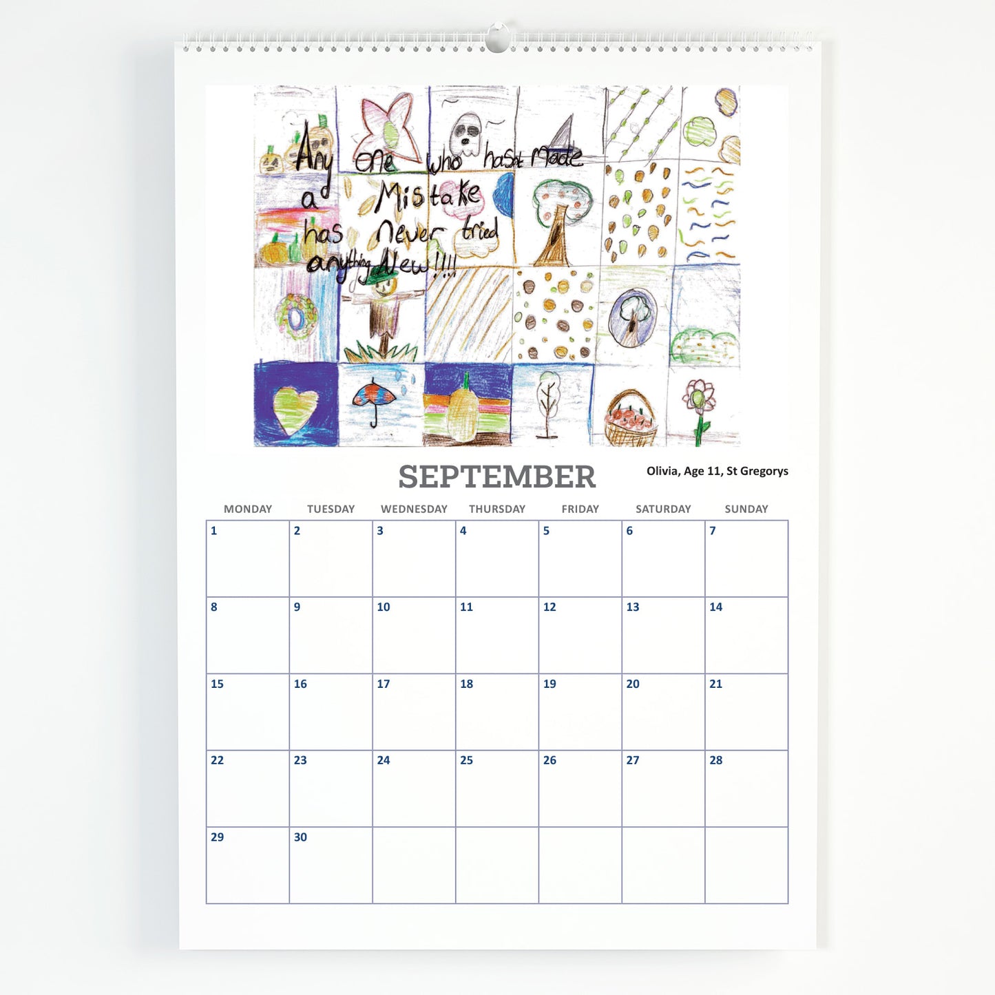 2025 A4 Calendar